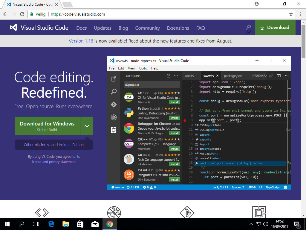 Visual Studio Website